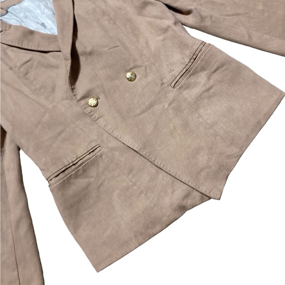 Brochu Walker 100% Cotton Blazer Women’s size Medium in Beige - Picture 3 of 7